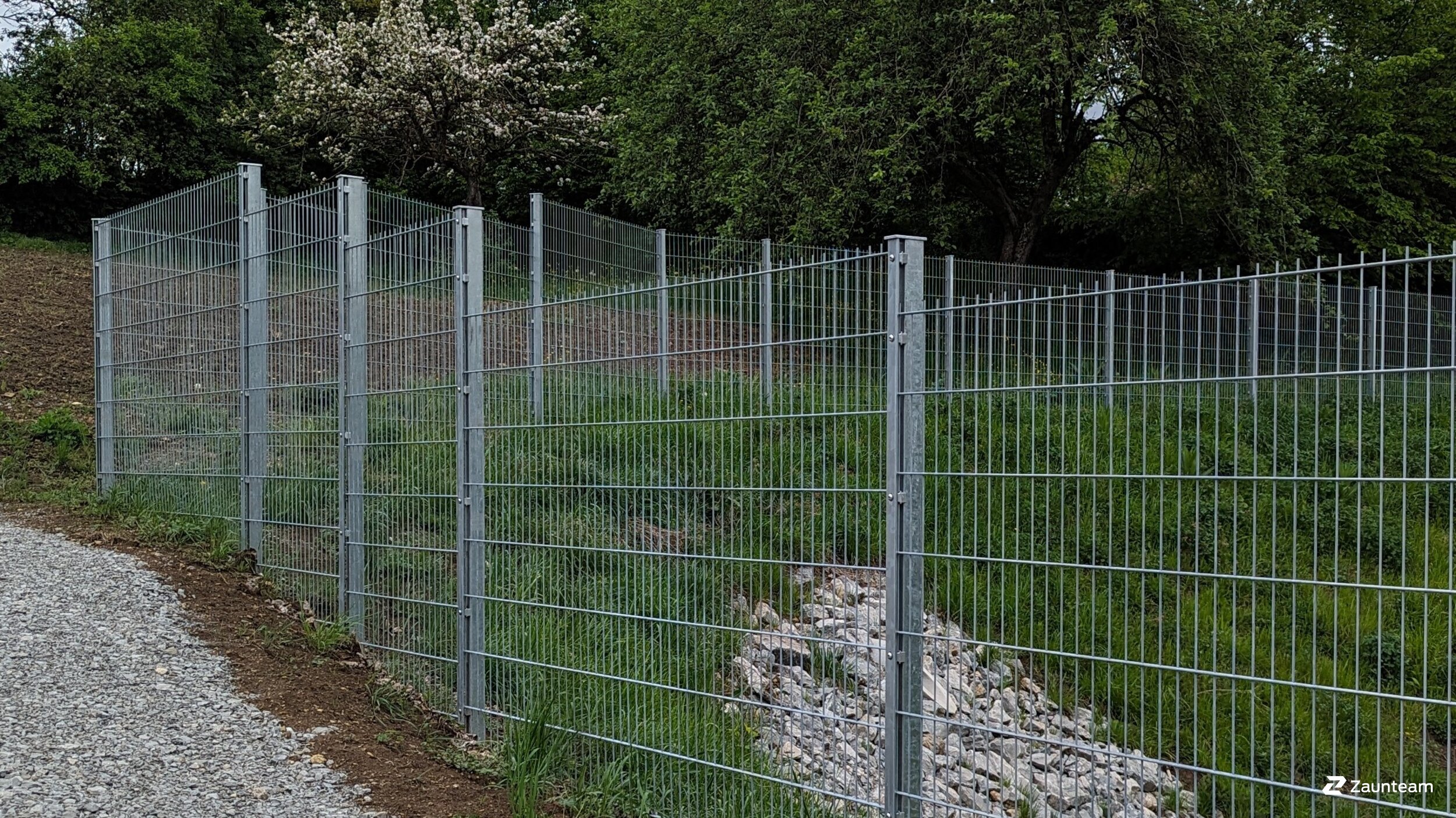 Clôture en panneau double fil de 2024 à 74423 Obersontheim Allemagne de Zaunteam Schwäbisch Hall.