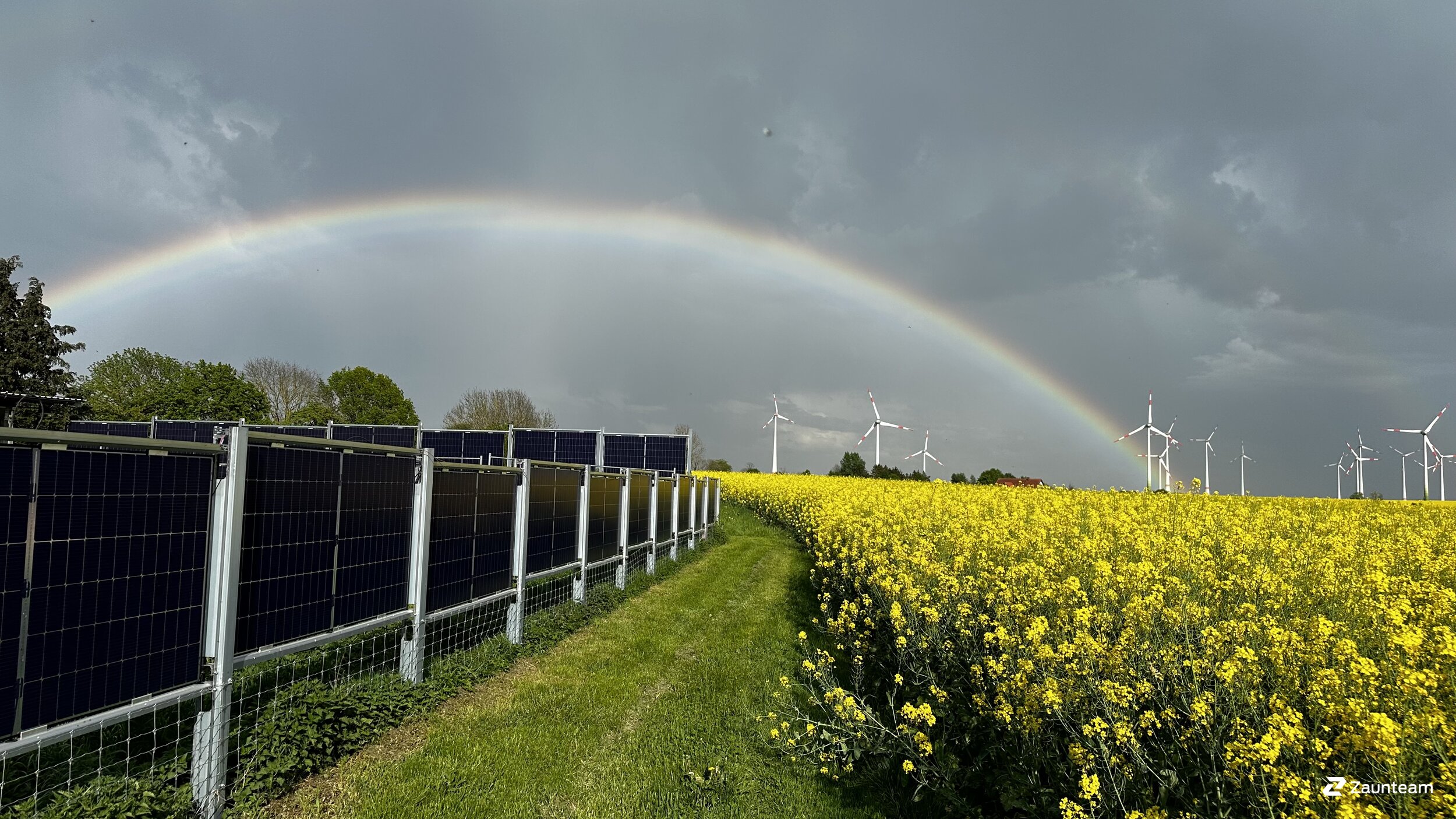 Solarzaun aus dem 2024 in 17309 Züsedom Deutschland von Zaunteam Pasewalk.