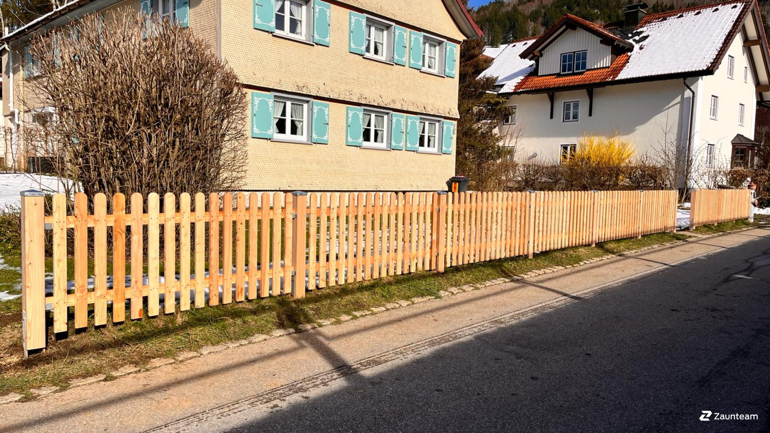 Clôture en lattes de 2024 à 87534 Oberstaufen Allemagne de Zaunteam Allgäu.